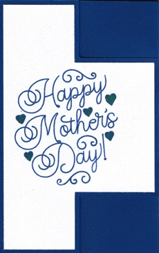 Tri-Fold Shutter Card - Happy Mother's Day Closed